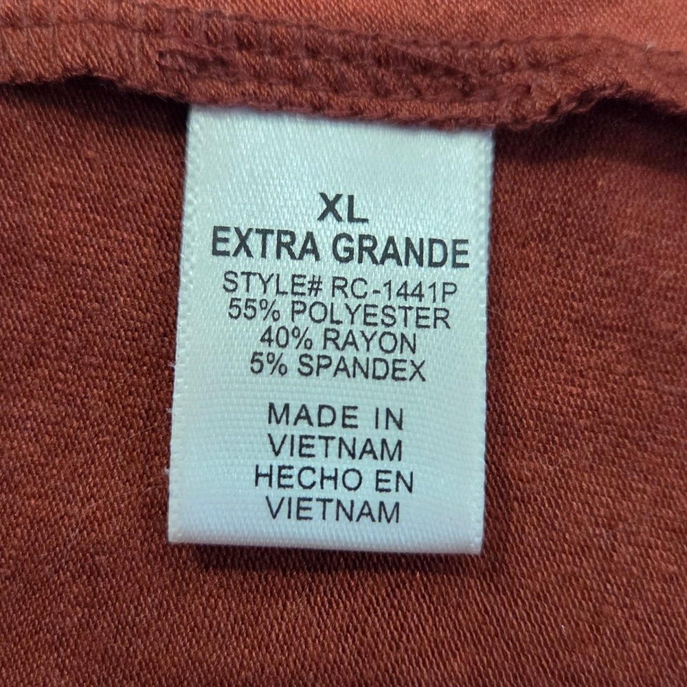 Zenana Premium Rust Terracotta Longline Duster Cardigan XL RC-1441P Open Front - Picture 4 of 5